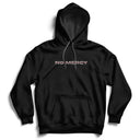 Embroidered Crossed Logo Hoodie - Black