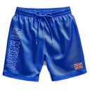 No Mercy Embroidery Shorts - Blue