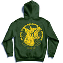 Caged Dog Hoodie - Dark Green