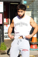 Fighters Club Sleeveless Tee - White