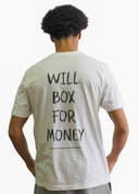 Will Box For Money T-shirt - White