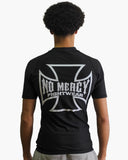 ANGEL LISTED RASHGUARD - DRAFT - NO MERCY FIGHTWEAR SCHWARZ