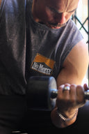 Smokes Sleeveless Tee - Iron Grey