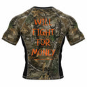 Will Fight For Money Rashguard - Camo