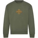 Sweatshirt mit Eisernem Kreuz – Khaki